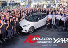 Toyota vyrobila již 10 milionů Yarisů, více než polovina se prodala v Evropě