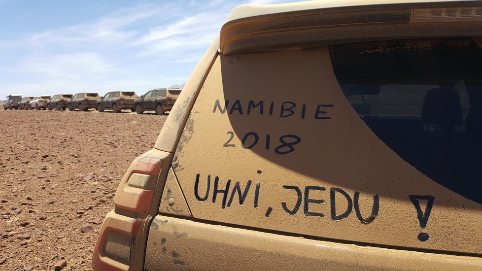 Toyotou Land Cruiser po Namibii