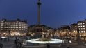 Londýnské Trafalgar Square, na němž najdete i Britskou národní galerii.