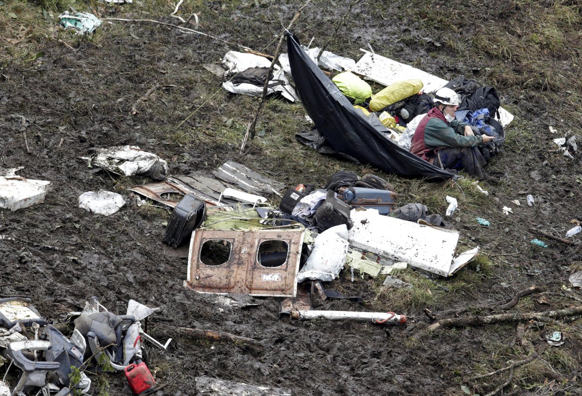 V Kolumbii spadlo letadlo s brazilskými fotbalisty z klubu Chapecoense.