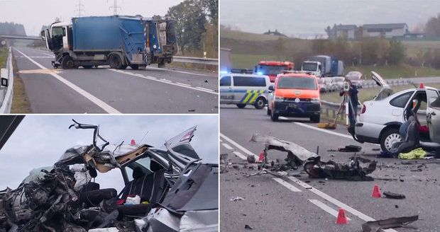 Matka a dvě děti nepřežily srážku s popeláři u Liberce! 180 km/h na tachometru!