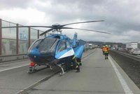 Tragédie na dálnici D1 u Brna: Dělníka zabil elektrický proud