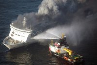 V Baltském moři v noci explodoval trajekt, těžce se zranili tři lidé
