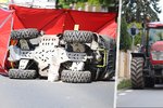 V Horních Počernicích se srazila čtyřkolka s traktorem. Řidič čtyřkolky nehodu nepřežil.