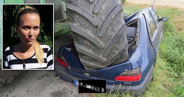 Veronika, které slisoval auto traktor: Řidič nekoukal na cestu 