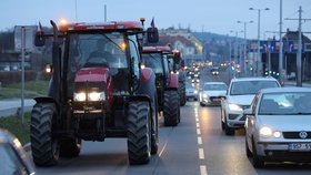 Protest zemědělců na Letné (7.3.2024)