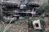 Traktor se stal hrobem: Zemřel v něm pohřešovaný muž z Táborska