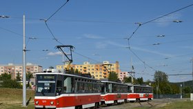 Tramvaj sestavená ze tří vozů T6 je unikátní a dlouhá 46 metrů. V Brně nikdy delší souprava nejezdila.