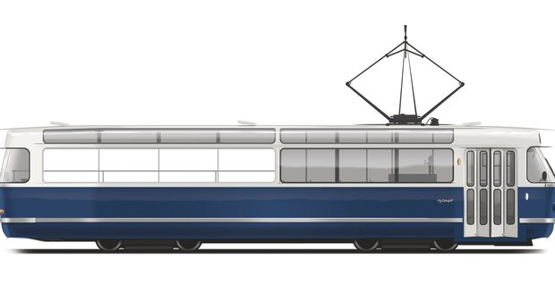 Zbrusu nová výletní tramvaj T3 Coupé by se měla ulicemi Prahy projet v říjnu 2018.