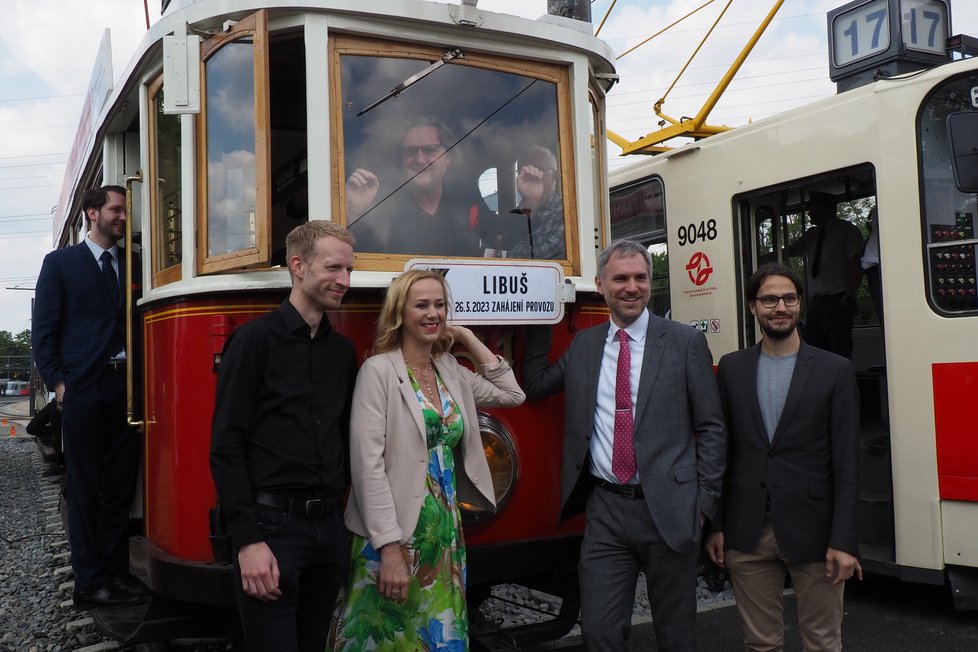 Slavnostní zahájení provozu tramvaje v úseku Sídliště Modřany – Libuš, 26. 5. 2023