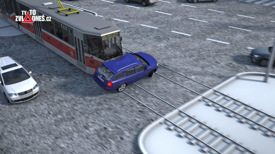 Přibývající střety auta s tramvají