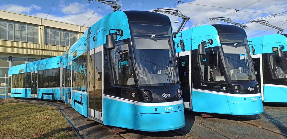 V Ostravě jezdí  nové škodovácké tramvaje 3T9.