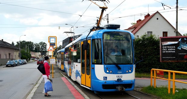 Tramvaj v Ostravě.