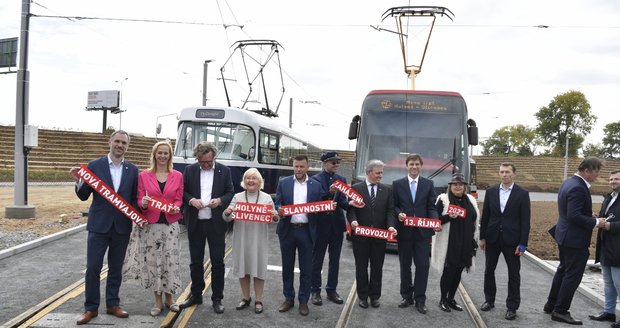 Slavnostní zahájení provozu tramvajového úseku Sídliště Barrandov – Holyně – Slivenec, 13. 10. 2023