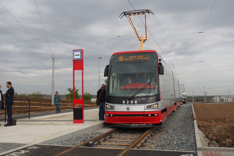 Slavnostní zahájení provozu tramvajového úseku Sídliště Barrandov – Holyně – Slivenec, 13. 10. 2023