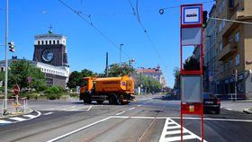 Na Vinohradskou se 28. června 2019 vrátily po tříměsíční rekonstrukci tramvaje.