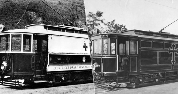Prahu brázdily začátkem minulého století i netypické tramvaje.