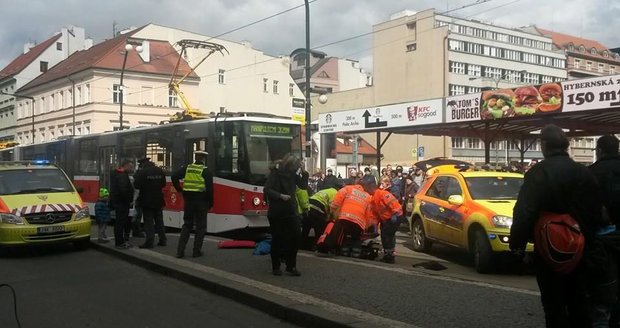 Tramvaj zabila muže u Masarykova nádraží