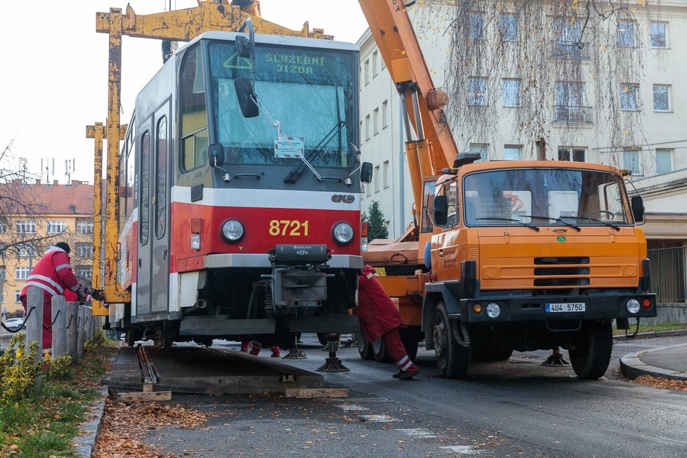 Umístění tramvaje