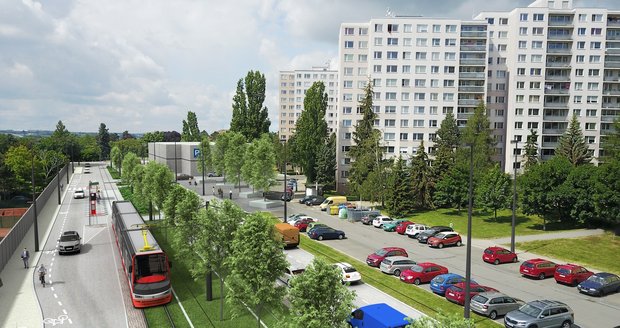 Takto bude vypadat tramvajová trať z Divoké Šárky na Dědinu. DPP už ji staví.