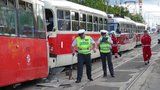 Tramvaj na Vítězném náměstí srazila člověka. Utrpěl úraz hlavy, linky do centra stály