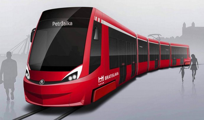 Tramvaje Škody Transportation typu 30T pro Bratislavu