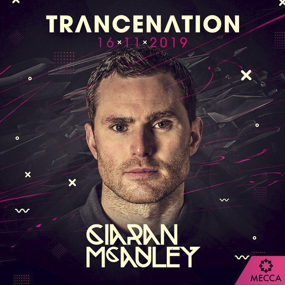 Na Trancenation 2019 vystoupí Ciaran McAuley.