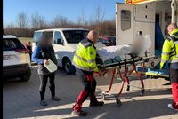 Malé pacientce na Ukrajině hrozila smrt: Řevničtí záchranáři ji i s maminkou a bráchou přivezli do Česka