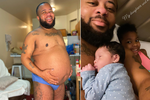 Kayden Coleman (34) porodil dvě krásné dcerky Azaeliu a Jurnee