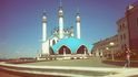 Kazaň - Mešita Kul Šarif v Kazaňském kremlu. Vítejte v Tatarstánu.