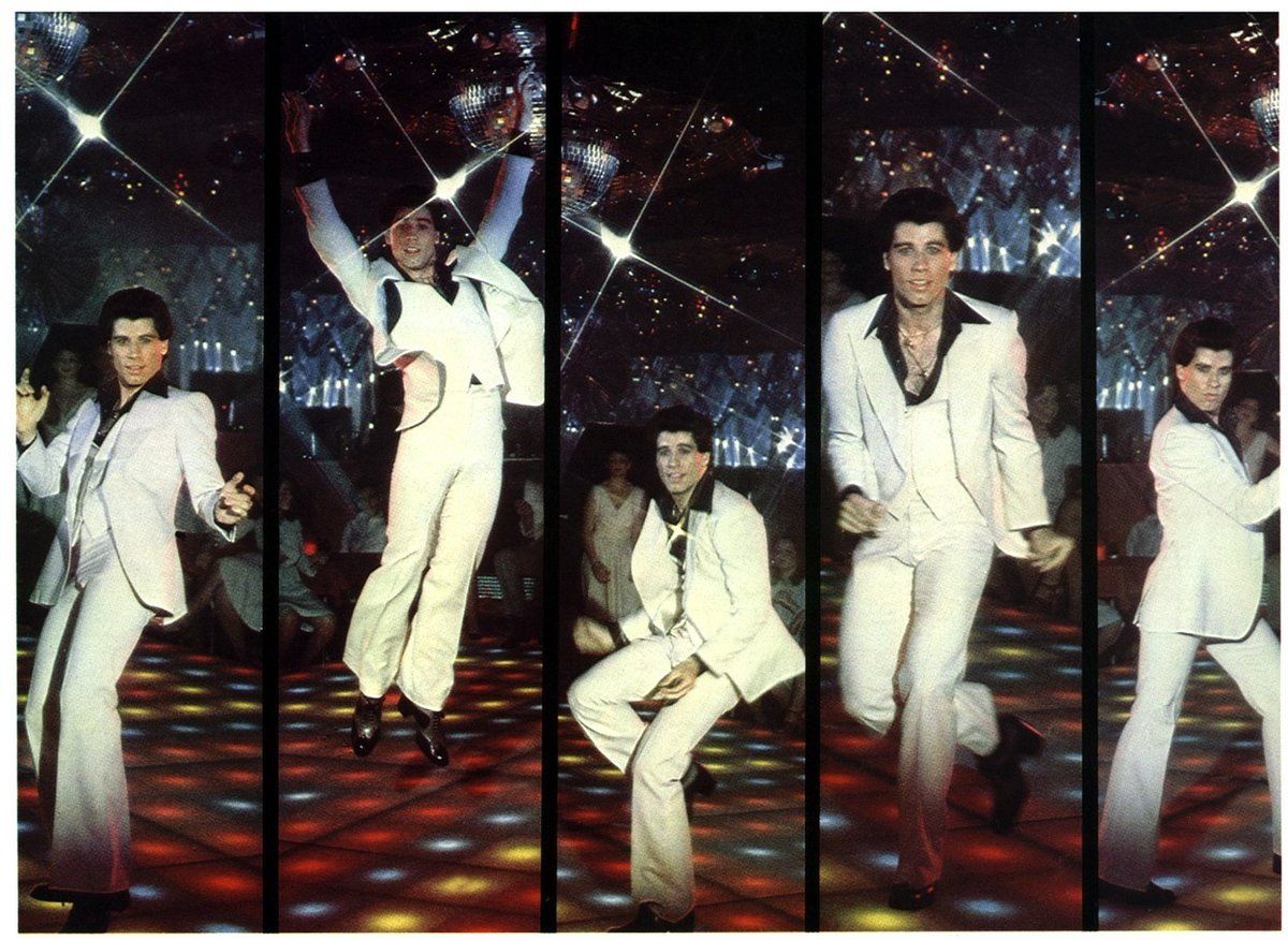 John Travolta ve filmu Horečka sobotní noci (1977)