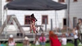 Show burlesky na festivalu v Třebíči