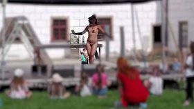 Show burlesky na festivalu v Třebíči