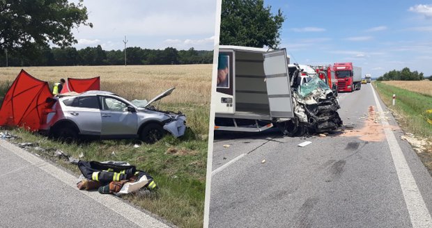 Tragická nehoda u Třeboně: Zemřeli dva lidé, další čtyři jsou zranění!