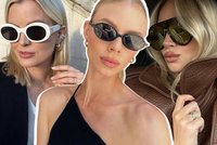 Nejstylovější sluneční brýle: Oversize modely, bílé obroučky i futuristické tvary. Inspirace od 119 korun