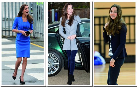 Oblečte se jako Kate: Do něžné růžové i moderní modré