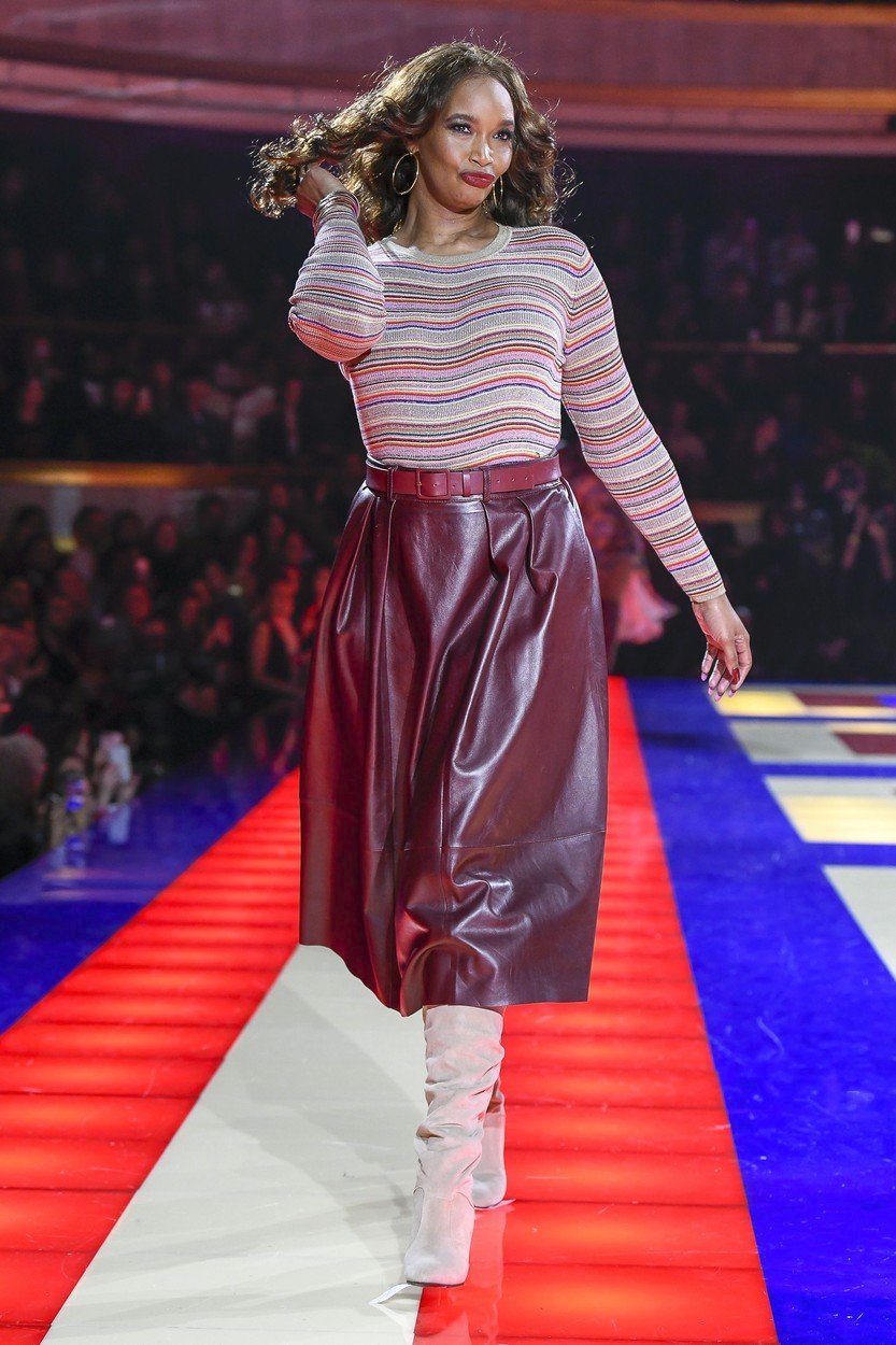 Modely na přehlídce Tommy Hilfiger x Zendaya.