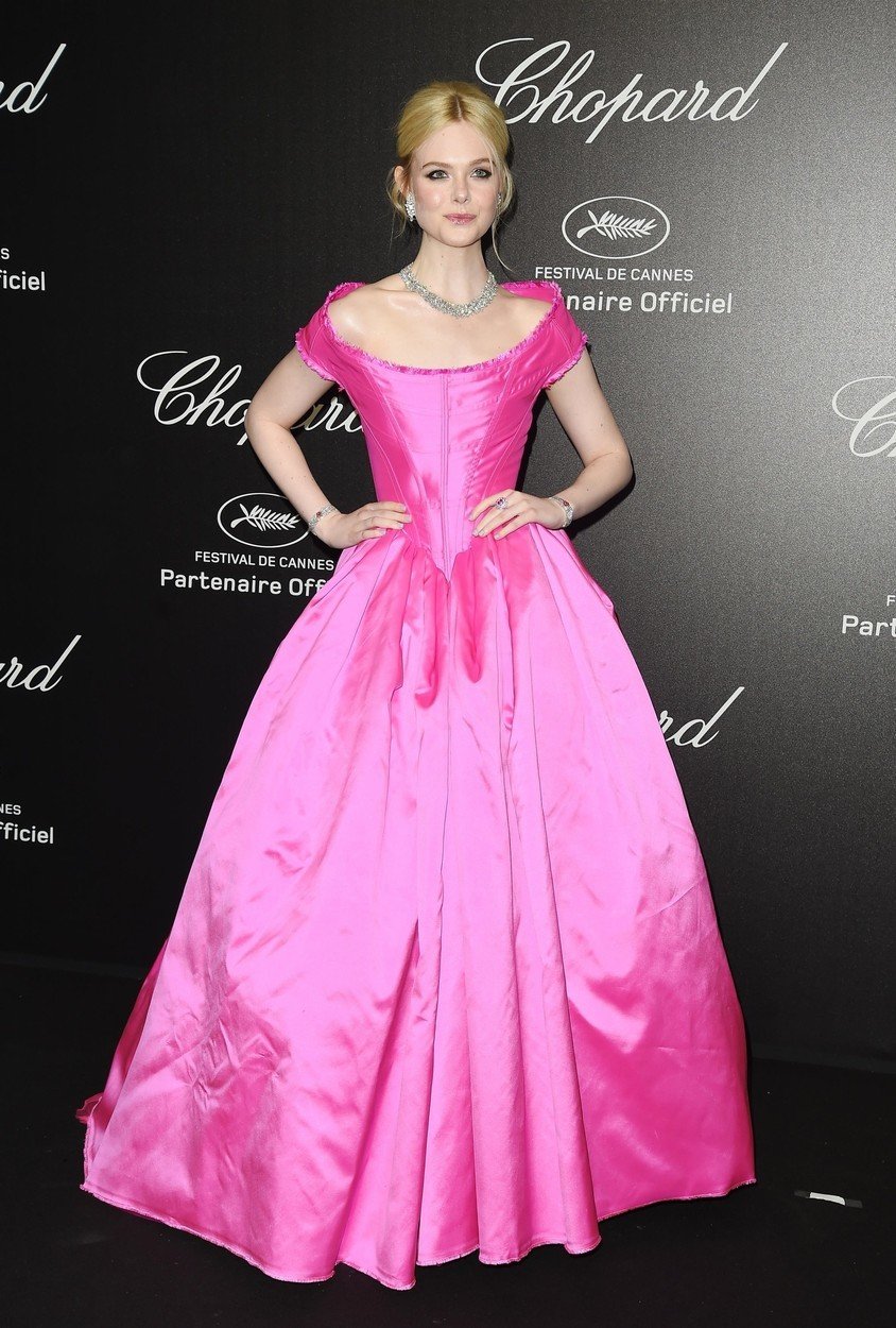 Elle Fanning na Party Chopard