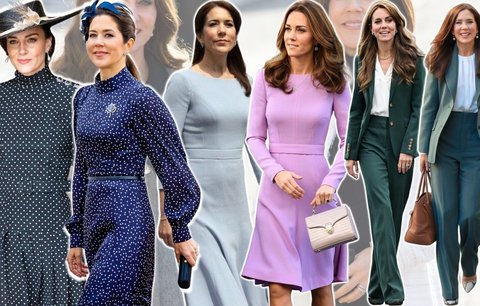 Módní dvojčata: Tohle jsou důkazy, že dánská královna Mary má s princeznou Kate totožný styl!