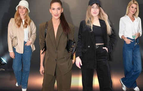 Stylový týden: Trendy outfity s džínami a kalhotami ovládly stylové mámy showbyznysu i hvězda Duny