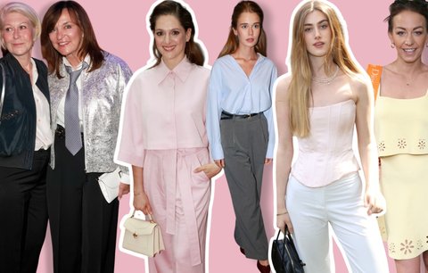 Jarní outfity podle hvězd: 62letá návrhářka vytřela všem zrak, Issová bodovala v něžném modelu
