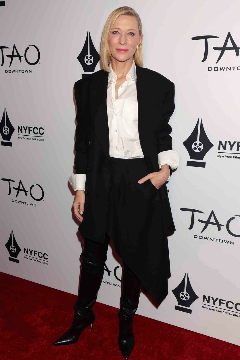 Australská herečka Cate Blanchett (53) má nejvíce v oblibě černou a bílou barvu.