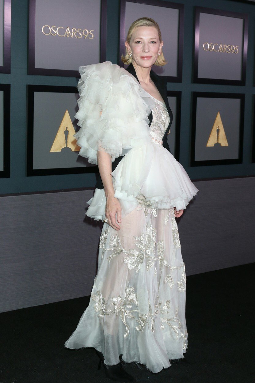Australská herečka Cate Blanchett (53) má nejvíce v oblibě černou a bílou barvu.