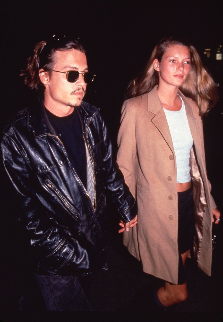 1994: Kate Moss a Johnny Depp