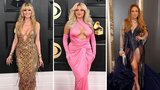 Ceny Grammy ve znamení vražedných výstřihů: Kdo měl tu nejodvážnější róbu?