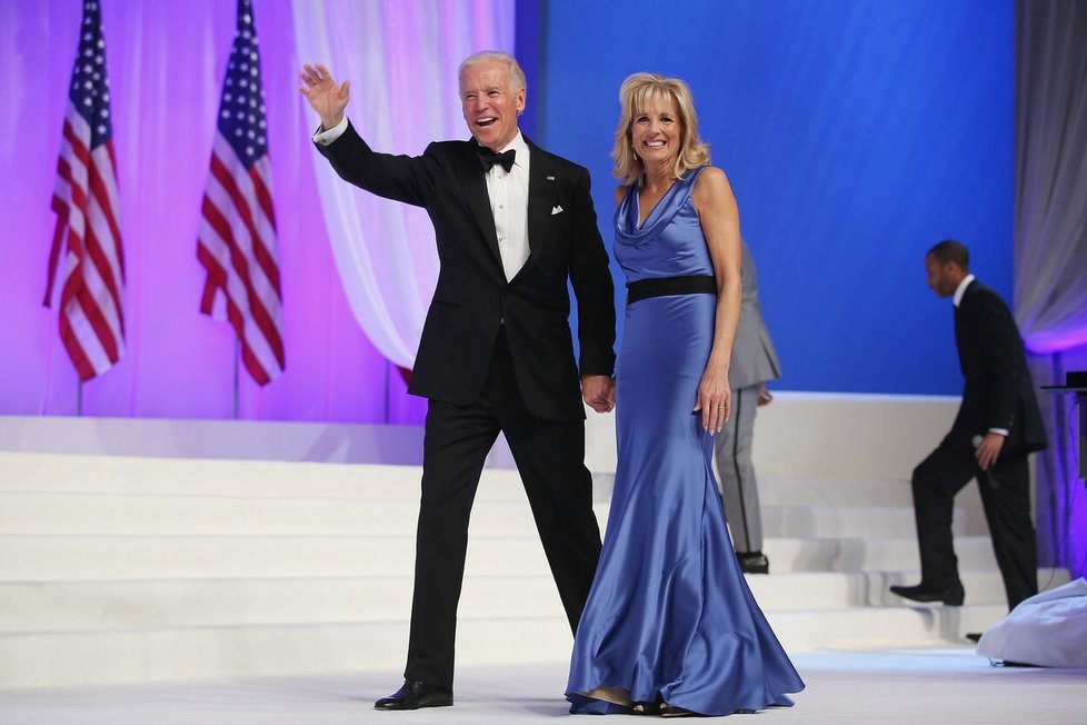 Jill Biden se svým chotěm, americkým prezidentem