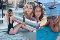 Popálená Týnuš Třešničková ukázala sestru: Užívají si jako Kardashianky