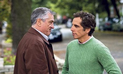 Třetí kolo. Jack Byrnes(Robert De Niro) a GregJebal (Ben Stiller) se znovuhádají, kdo je hlavou rodiny