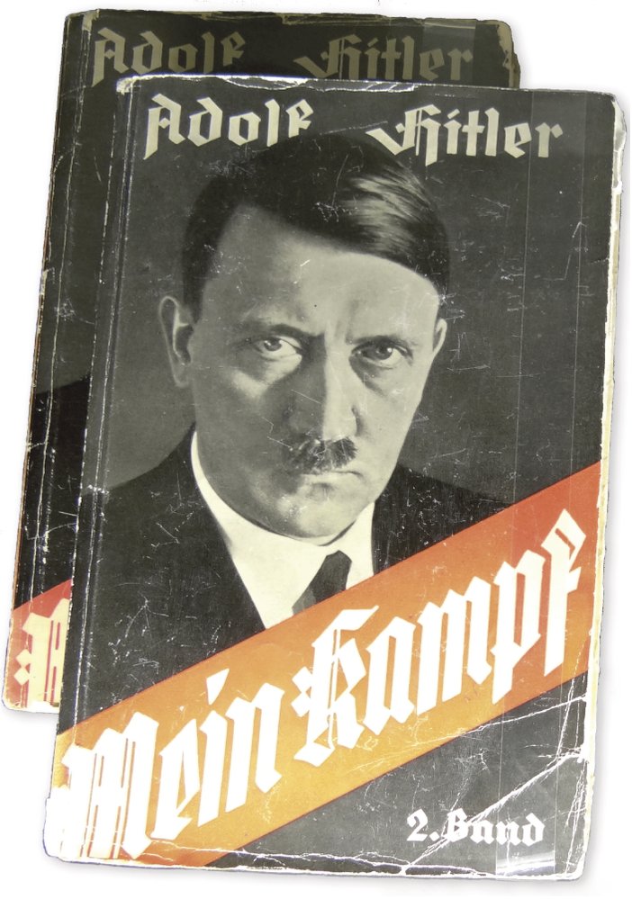 Oba svazky knihy Mein Kampf