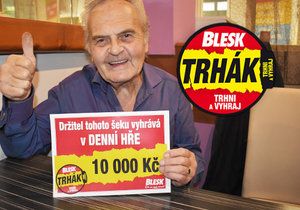 František Tůma, šťastný výherce DENNÍ HRY Trháku.